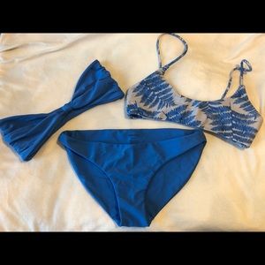 Mikoh bathing suit with two top options